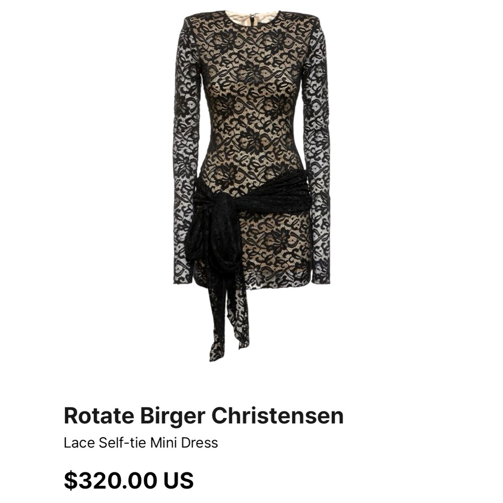 Rotate Birger Christiensen Ida Lace dress size 34. NWT - never worn.